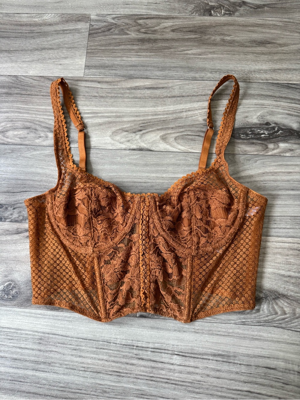 Urban Outfitters Out From Under Anastasia Sabina Lace Bustier Size Large